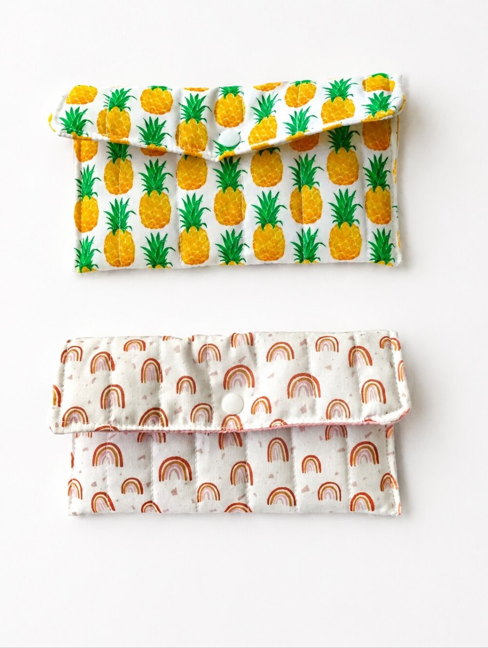 2 Handmade Quilted Fabric Glasses Cases
